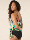 Coco Reef Cosmic Jungle Jersey Stella Side Tie Underwire Tankini Top