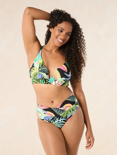 Coco Reef Cosmic Jungle Jersey Astra Plunge Underwire Top