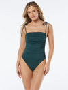 Vince Camuto Forest Shirred One Piece