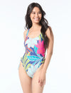 Vince Camuto Fiji Floral Lace Up One Piece