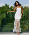 PQ Swim Water Lily Vanessa Strapless Fringe Dress