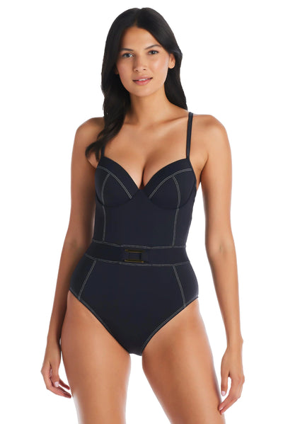 Bleu Rod Beattie A Fine Line Black One Piece