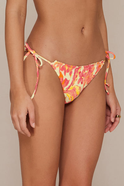 Swim Systems Island Coral Crinkle Rib Kali Tie Side Bottom