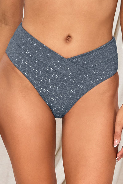 Swim Systems Dusk Daisy Eyelet Delfina V Front Bottom XS / DUSK / B325