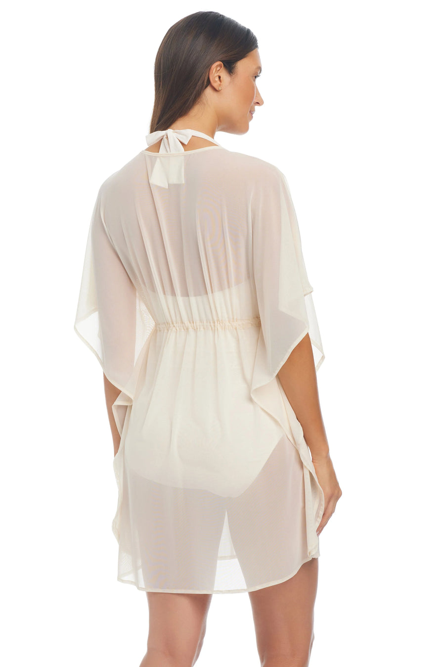 Bleu Rod Beattie Be Transparent Coconut Mesh Caftan