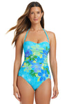 Bleu Rod Beattie Fresh Takes Shirred Bandeau One Piece