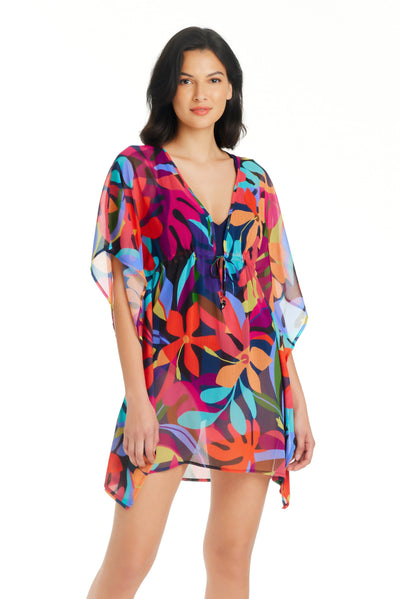 Bleu Rod Beattie Bold Rush Chiffon Caftan