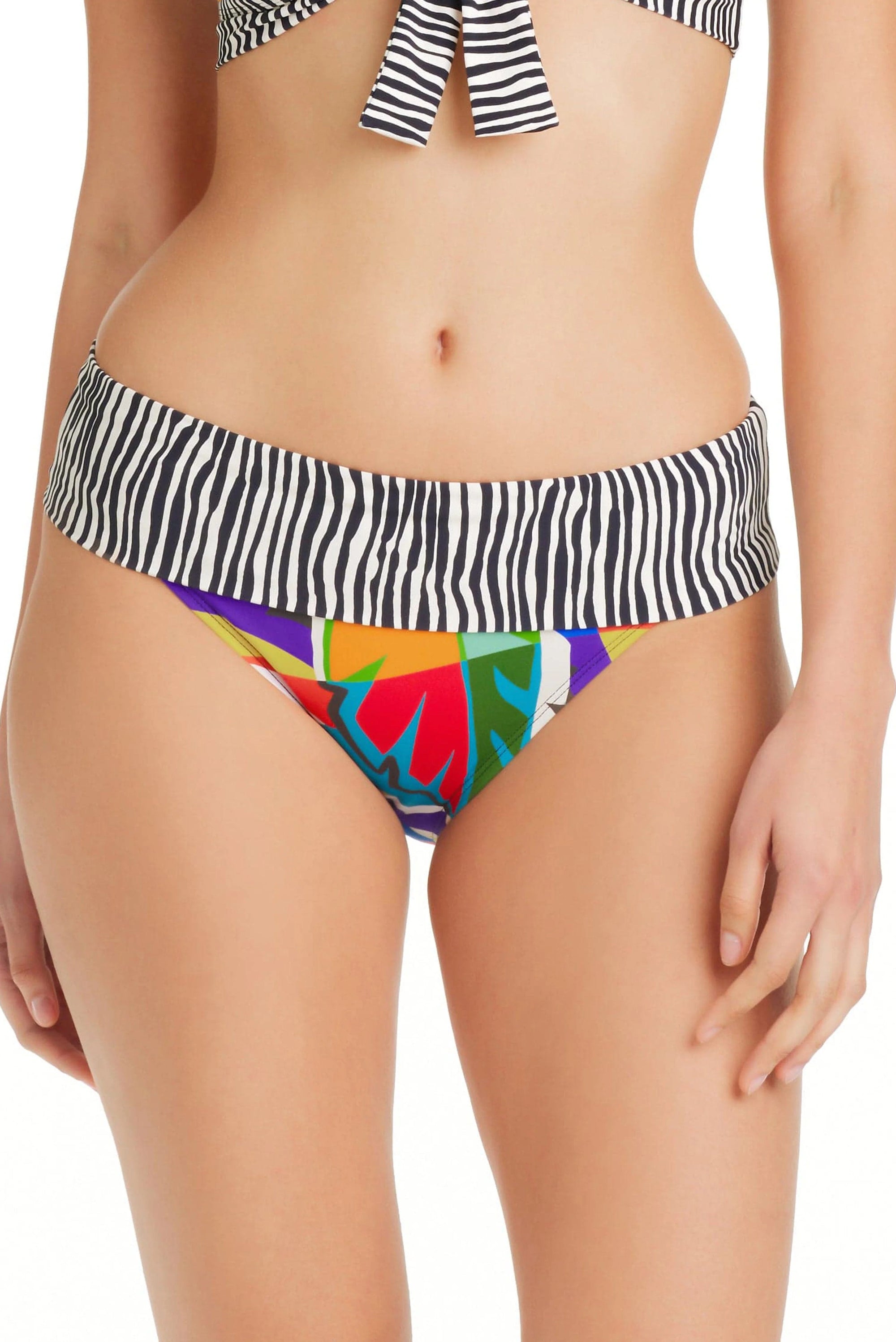 Indigo Hannah High Waist, Foldover Bikini Bottom