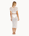 PQ Swim Cream Crochet Midi Skirt