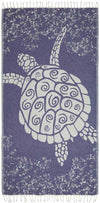 Sun Drunk Turkish Towel Galapagos Turtle - Bleue
