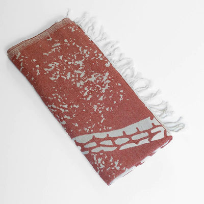 Sun Drunk Turkish Towel Galapagos Turtle - Terracotta