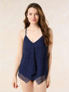 Beach House Sunburst Crochet Admiral Kerry Mesh Layer Tankini Top