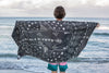 Sun Drunk Turkish Towel Shark - Black