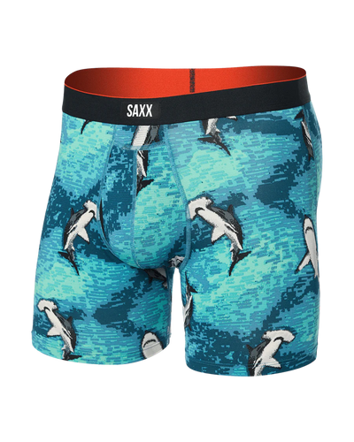 SAXX Underwear Multi Sport Mesh Hammerhead Camo Aqua