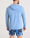 SAXX DropTemp All Day Cooling Bel Air Blue Heather Hoodie