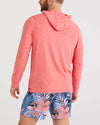 SAXX DropTemp All Day Cooling Coral Red Heather Hoodie