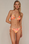 Swim Systems Island Coral Crinkle Rib Kali Triangle Top