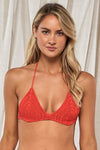 Swim Systems Fiery Red Crochet Carina Top XS / FIECR / T515