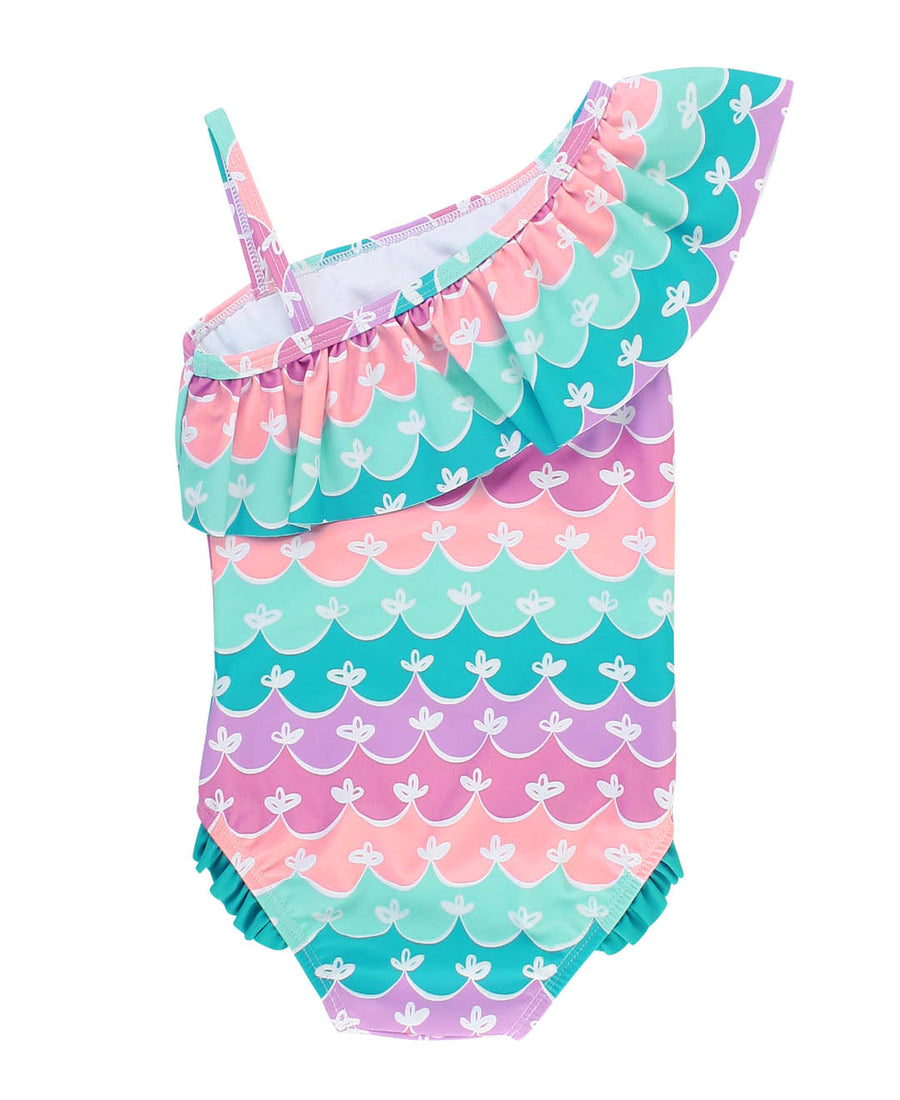 Ruffle Butts Mermaid One Shoulder One Piece