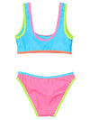 Snapper Rock Candy Colorblock Crop Bikini