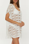 Becca Venica White V-Neck Tunic