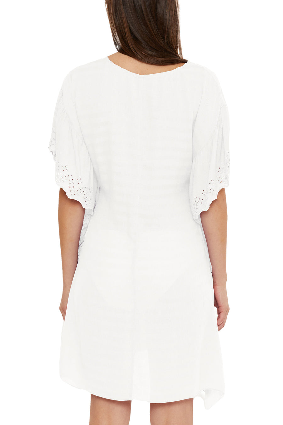 SALE Becca Barbados White Woven Tunic