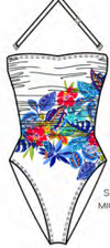 Bleu Rod Beattie The Living Is Easy Shirred Bandeau One Piece