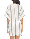 Becca Radiance Stripe White Woven Tunic