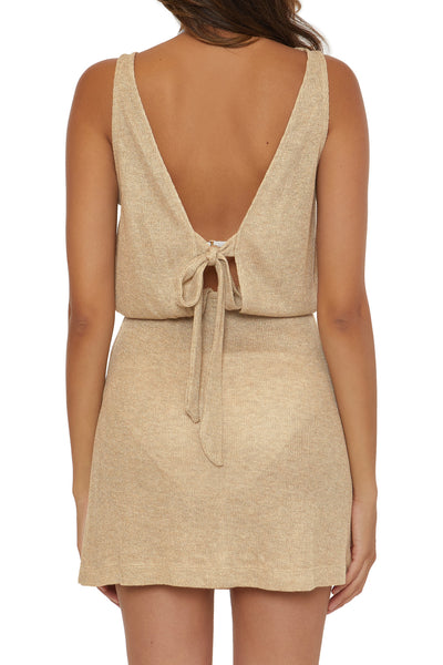 Becca Gilded Gold Reversible Dress Cover Up