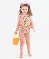 Ruffle Butts Orange You The Sweet Reversible Peplum Tankini Set