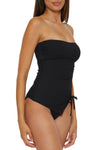 Becca Modern Edge Black Tankini Top