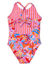 Snapper Rock Blooming Sunset Sustainable X Back One Piece