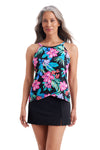 ShapeSolver by Penbrooke Island Hopping High Neck Tankini Top