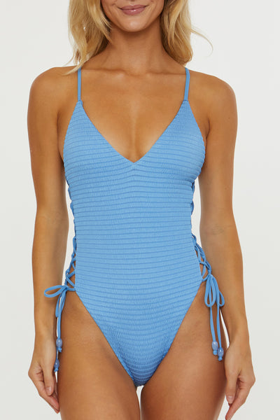 Isabella Rose Maza Provence Blue Plunge One Piece