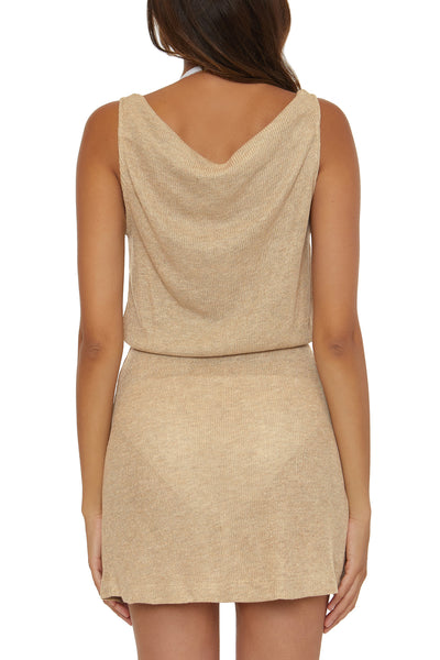 Becca Gilded Gold Reversible Dress Cover Up