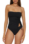 Becca Modern Edge Black Tankini Top