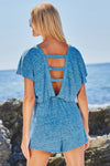 Becca Beach Date Lagoon Romper Cover Up