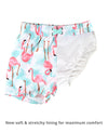 Ruffle Butts Flamingo Swim Trunks