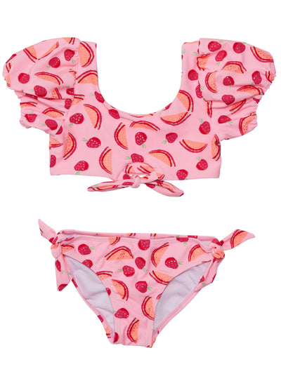 Snapper Rock Berry Sweet Knot Front Bikini