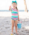 Ruffle Butts Mermaid One Shoulder One Piece