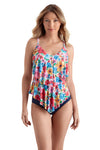 ShapeSolver by Penbrooke Wallflower Double Tiered Tankini Top