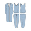 Jantzen Lounge Duster, Tank, Pant 3-Piece Set Angel Falls