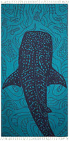 Sun Drunk Turkish Towel Whale Shark - Turquoise