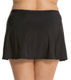 Penbrooke Plus Slide Slit Skirt Black - Key West Swimwear