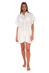 Sunsets White Lily Shore Thing Tunic