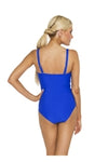 TOGS Gathered Bandeau Cobalt One Piece - Key West Swimwear