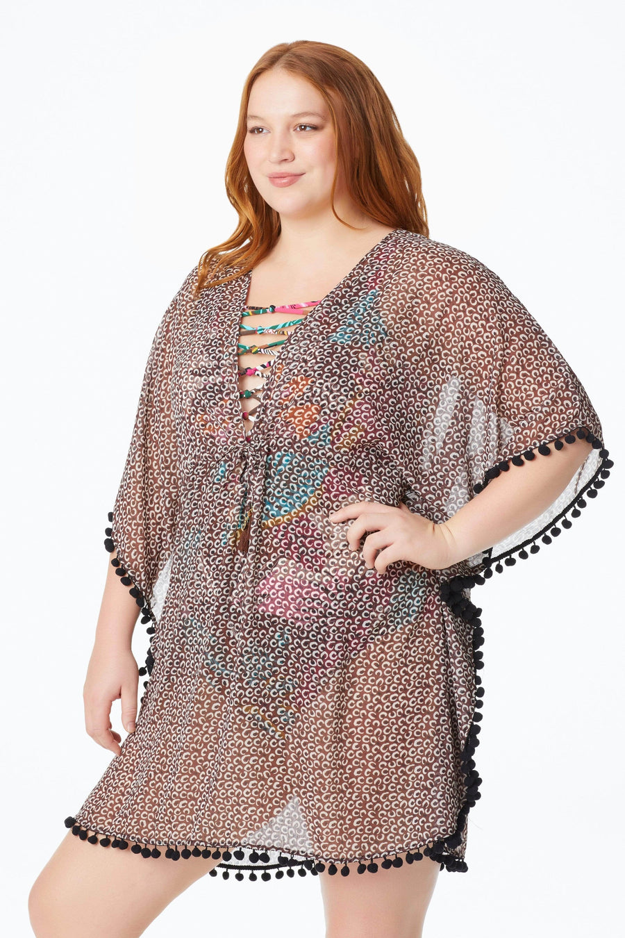 Bleu Rod Beattie Plus Run Wild Paradise Caftan