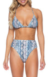SALE Isabella Rose Vienna High Waist Shirred Bottom - Key West Swimwear