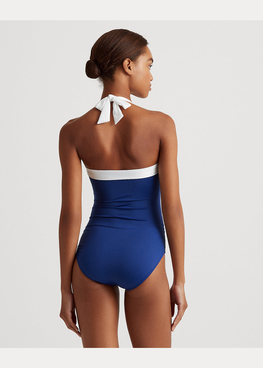 Ralph Lauren Bel Air Sapphire Bandeau One Piece - Key West Swimwear