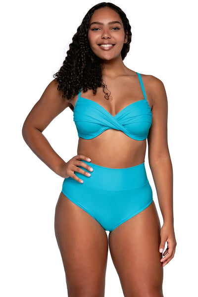 Sunsets Blue Bliss Hannah High Waist Bottom